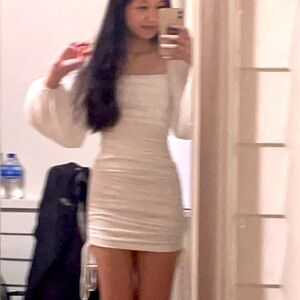 Elegant White Mini Dress